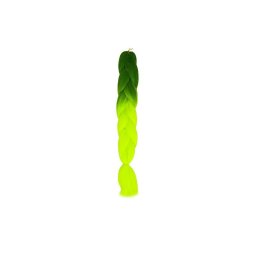 Szintetikus haj ombre zld / neon fonatok W10344