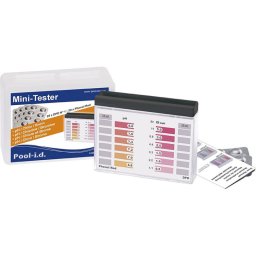PoolTester PTM100 Mini vzteszt kszlk, tabletts, pH / Cl vagy Br mrshez, kis mretben, praktikus hasznlathoz