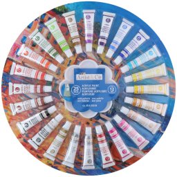ARTIST&CO Akril Festék Készlet – 25 Szín x 12 ml + Paletta