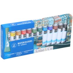 ARTIST&CO Vízfesték Készlet – 12 Szín x 12 ml