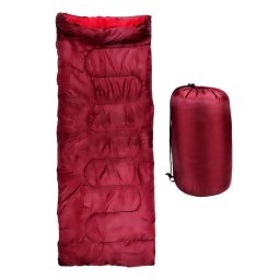 CAMP ACTIVE Hálózsák 190x72cm 190T piros +10°C