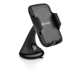 Univerzális GoGEN telefontartó - feketeTelefon- és GPS navigációtartó. 4” - 5,7” átmérőhöz, 360°-kal forgatható, kihúzható karok