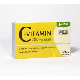 JutaVit C-vitamin 200mg tabletta - 60 db – bliszteres