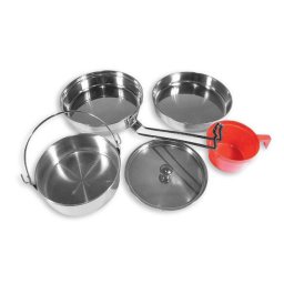 Mil-Tec Egyszemélyes turista edénykészlet rozsdamentes