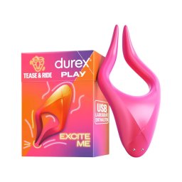 Durex Tease & Ride - Intim pont vibrátor (pink)