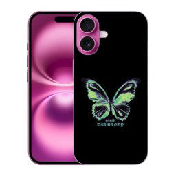 Átlátszó szilikon tok az alábbi mobiltelefonokra Apple iPhone 16 - Diamanty Blue
