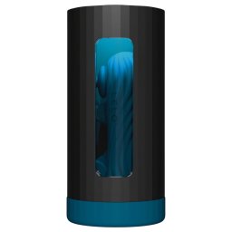 LELO F1s V3 XL - interaktív maszturbátor férfiaknak (fekete-kék)