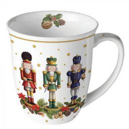 Diótörők karácsonyi porcelán bögre - 400 ml