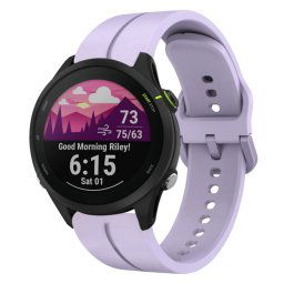 SILICONE Cserélhető szíj Garmin Forerunner 255 Music lila szíjhoz