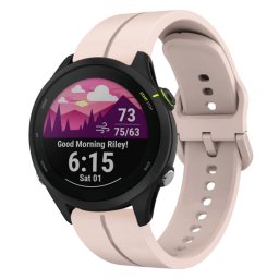 SILICONE Cserélhető szíj Garmin Forerunner 255 Musichoz világos rózsaszín