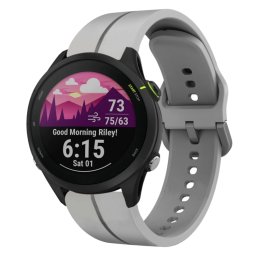 SILICONE Cserélhető szíj Garmin Forerunner 255 Music szürke