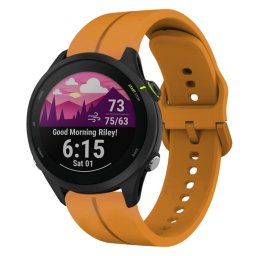 SILICONE Cserélhető szíj Garmin Forerunner 255 Music sárga