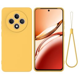 RUBBER Védőburkolat Oppo Reno12 FS-hez 5G sárga