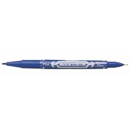 ZEBRA Alkoholos marker, 0,5/1,0 mm, kétvégű, ZEBRA "Mckie Extra Fine", kék