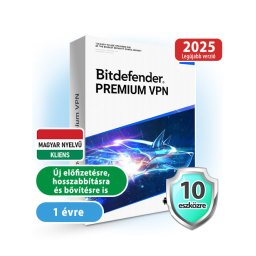 Bitdefender VPN Premium 10 eszközre, 1 évre