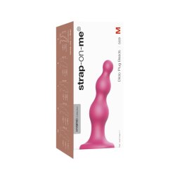 Strap-on-me Beads M - gyöngyös, tapadókorongos dildó (pink)