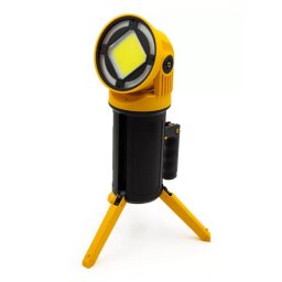 Multifunkciós 81 + 36 piros/kék + 8 COB LED Lámpa akkumulátoros munkalámpa elemlámpa kihajtható 3 lábú álvánnyal, USB - W5164-3