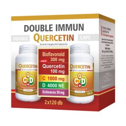 Double Immun Quercetin C+D Vitamin Echinacea 2×120 kapszula