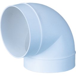 Szellőzőcső könyök, 90 fok, D 100 mm, 121 mm