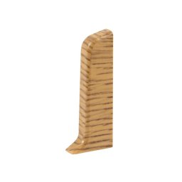 Lábazat vége, bal / jobb közepes tölgy 52 x 22 mm, 2 db / készlet