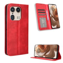 BUSINESS Pénztárca tok Motorola Edge 50 Ultra piroshoz