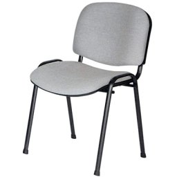 Iso easy néro várószék, szövet kárpittal