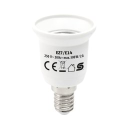 Home E27/E14 foglalattalakt adapter, max. 2 A