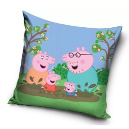 Peppa malac Mud velúr párnahuzat 40x40 cm Nr3