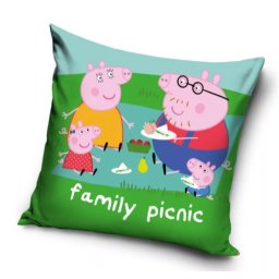 Peppa malac Picnic velúr párnahuzat 40x40 cm Nr5