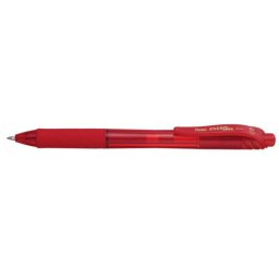 PENTEL Zseléstoll, 0,35 mm, nyomógombos, PENTEL "EnerGelX BL107", piros