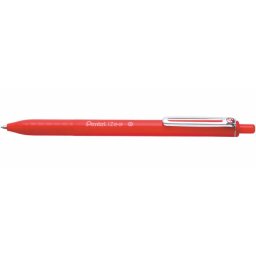 PENTEL Golyóstoll, 0,35 mm, nyomógombos, PENTEL "iZee", piros