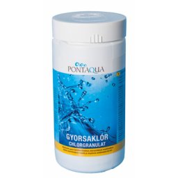Pontaqua GYORSAKLÓR gyorsan oldódó klór 1kg CLG 010