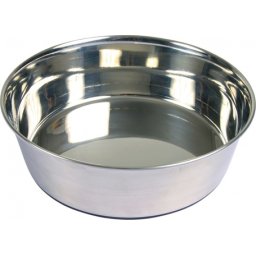 Trixie rozsdamentes fém tál alján gumi borítással (2.5 l / 24 cm)