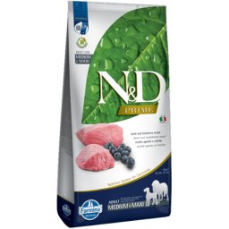 N&D Dog Prime Adult Medium & Maxi Lamb & Blueberry (2 x 12 kg) 24kg