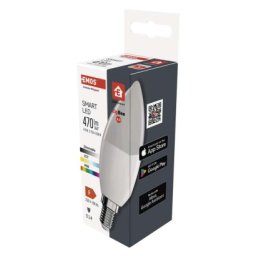 GoSmart LED izzó - gyertya / E14 / 4,8 W (40 W) / 470 lm / RGB / dimmelhető / Zigbee