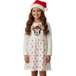 Plüss Ruha Disney Minnie egér mikulás sapkával