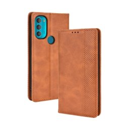 BUSINESS Motorola Moto G71 5G pénztárca borító barna