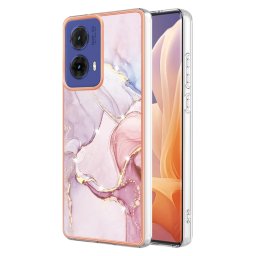 IMD MARBLE Védőburkolat: Motorola Moto G85 5G ROSE GOLD