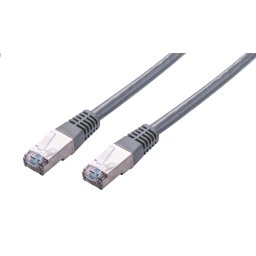 C-TECH Patchkábel Cat5e, FTP, szürke, 0.25m