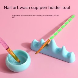 j Nail Art Pen mospohr s tart, Krmtisztt pohr, Knyelmes Nail Art Pen ecsettart, Krmjavt eszkz