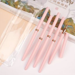 5 darabos Krm Mvszeti Ecsetkszlet - Ultra Finom Rszletez Tollak Manikrhz & Pedikrhz, Szagtalan, Tkletes a DIY Otthoni Szalonhoz