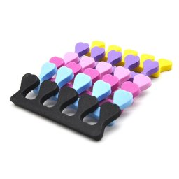 20 db Szv alak krmdszt lbujjlevlasztk - Soft Gel UV Beauty Tools professzionlis manikrhz s pedikrhz
