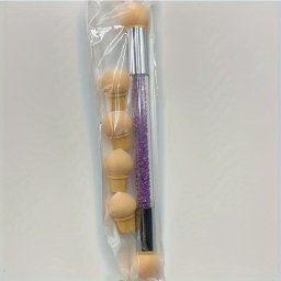 Gradient Sponges krmdszt ecsetkszlet 4 cserlhet fejjel - akrilgl, csillmos s pderszed pttyez eszkzk professzionlis krmmvszeknek
