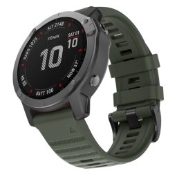 SZILIKON pánt Garmin Fenix 7 / Epix 2 (2. generácia) zöld