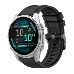 SILICONE Cserélhető szíj Garmin Fenix 8 43mm fekete