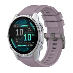 SILICONE Cserélhető szíj Garmin Fenix 8 43mm lila