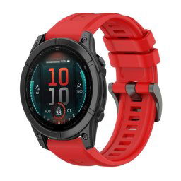 SILICONE Cserélhető szíj Garmin Fenix E 47mm piroshoz