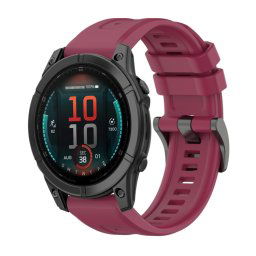 SILICONE Cserélhető szíj Garmin Fenix E 47mm bordóhoz