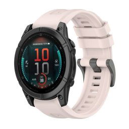 SILICONE Cserélhető szíj Garmin Fenix E 47mm világos rózsaszín