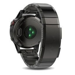 ARMOR QUICK RELEASE Fém szíj Garmin Fenix E 47mm fekete
